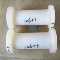 customized high wear resistance black  PTFE flanged plastic bushing and plastic sleeve hot sale